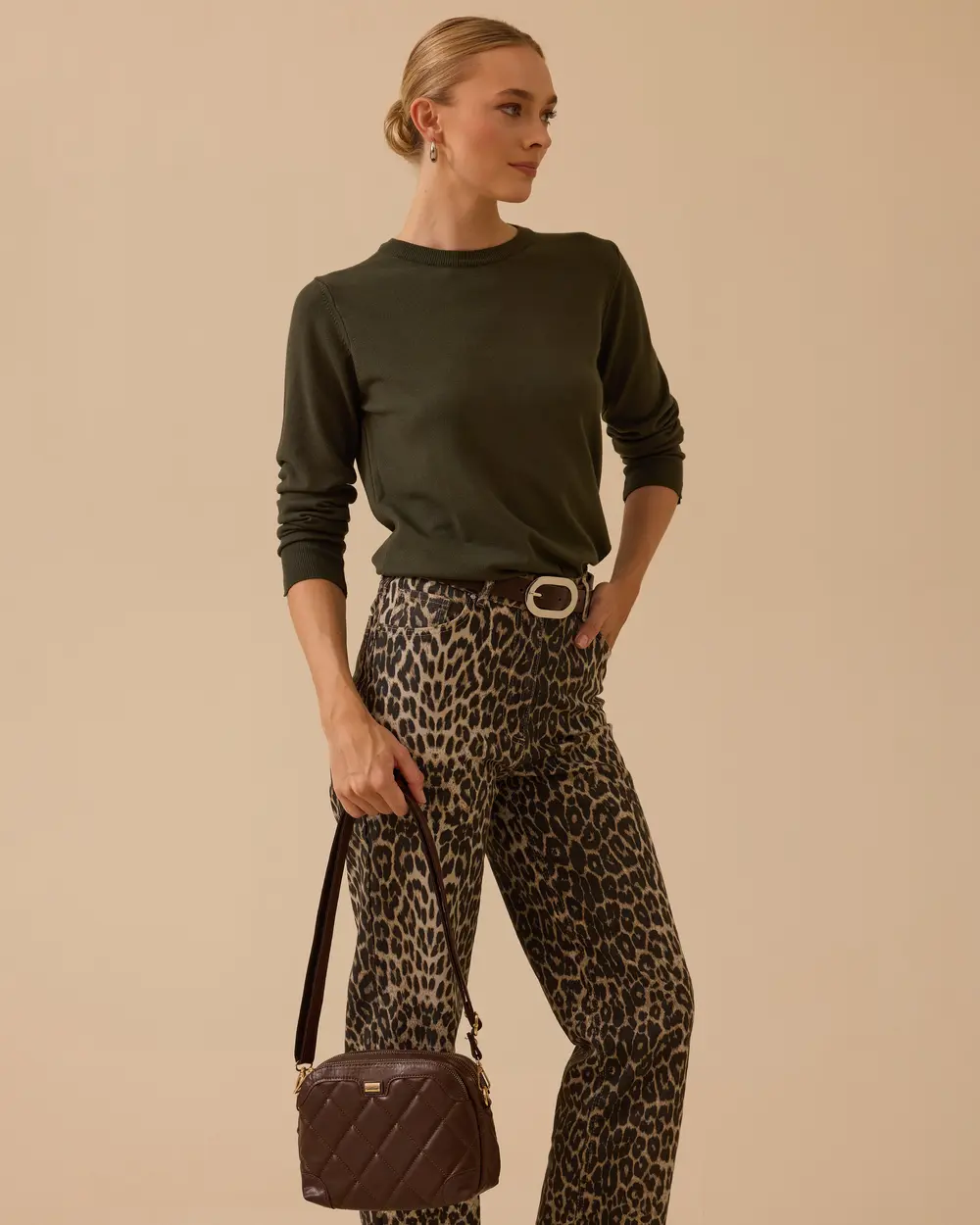 Sıfır Yaka Basic Triko Bluz