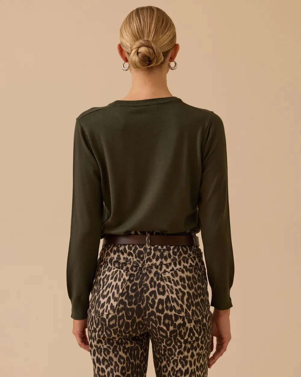 Sıfır Yaka Basic Triko Bluz