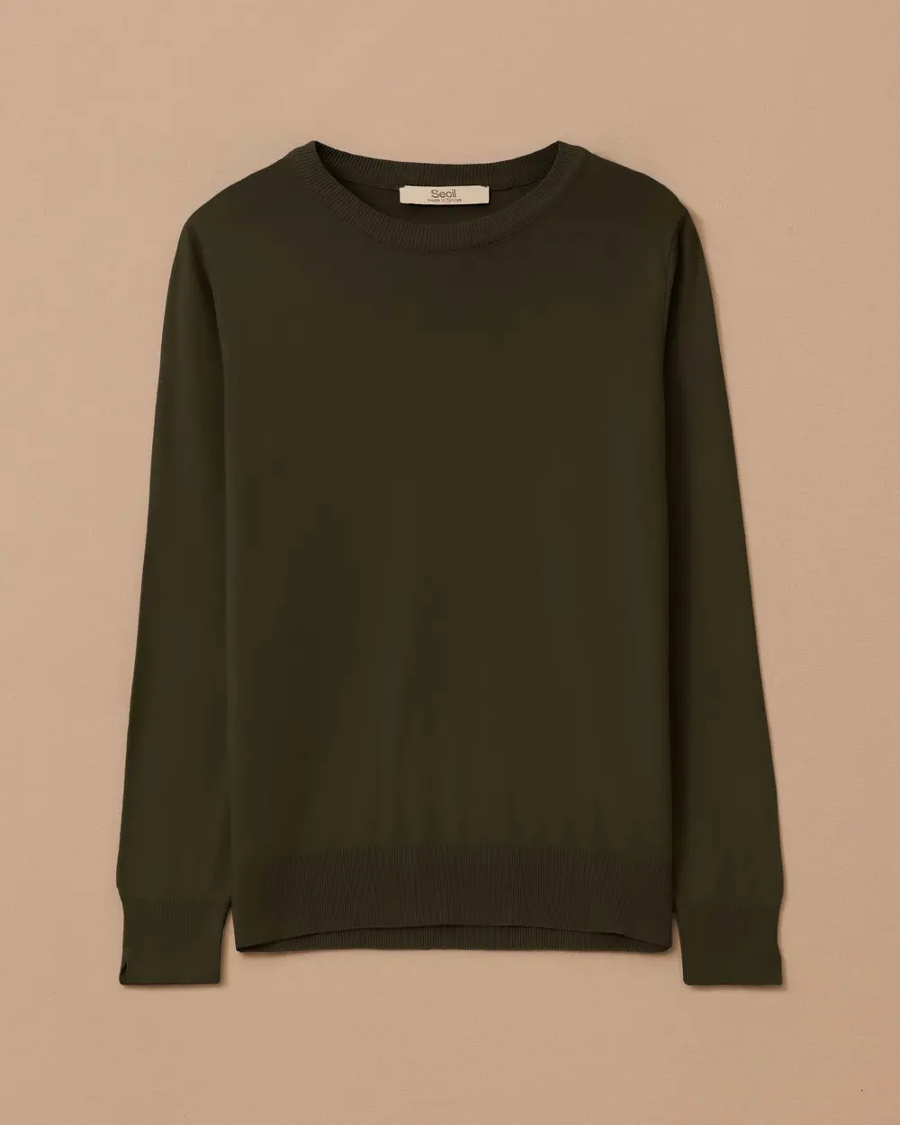 Zero Collar Basic Sweater Blouse