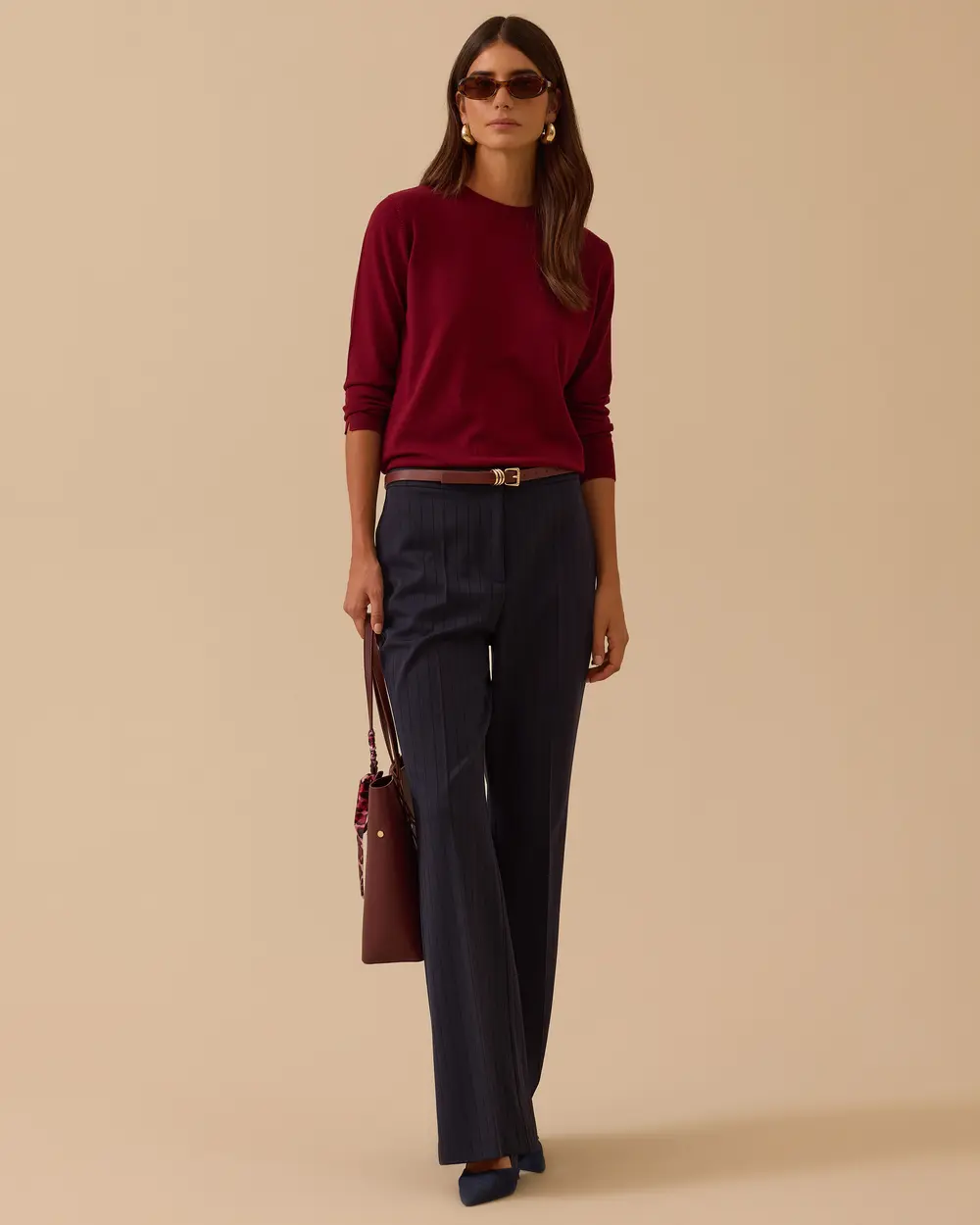 Sıfır Yaka Basic Triko Bluz