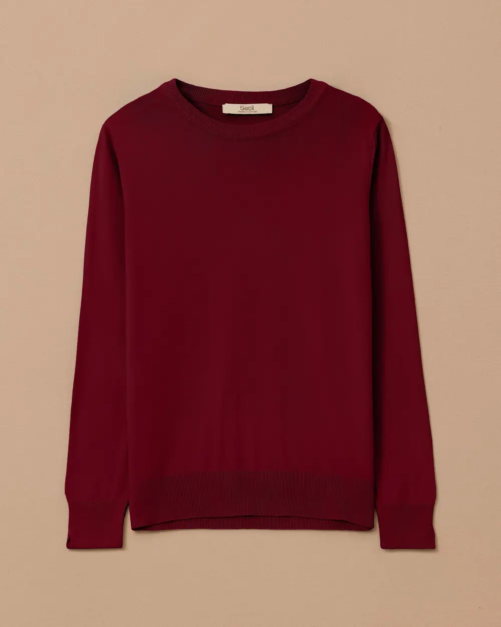 Zero Collar Basic Sweater Blouse