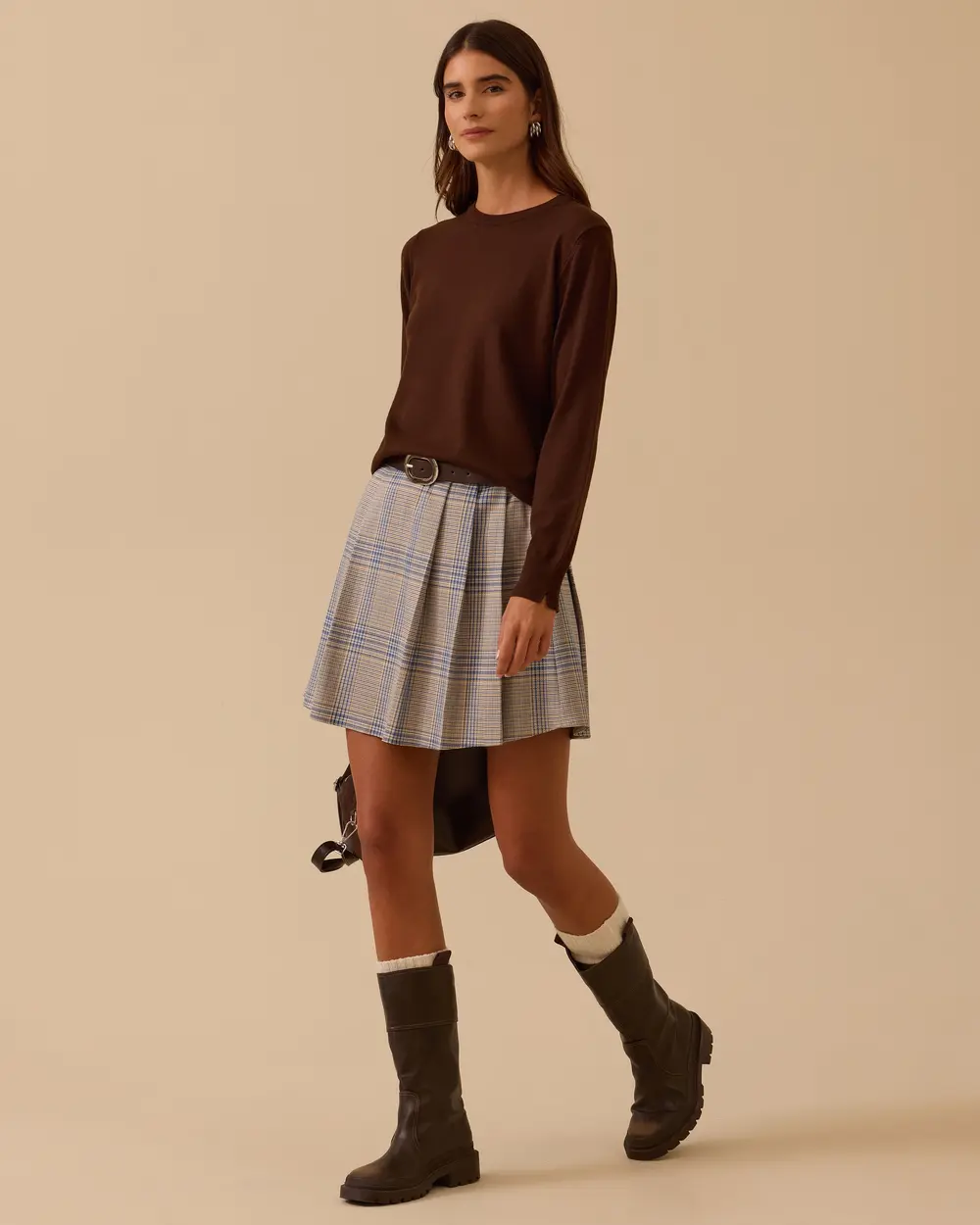 Sıfır Yaka Basic Triko Bluz