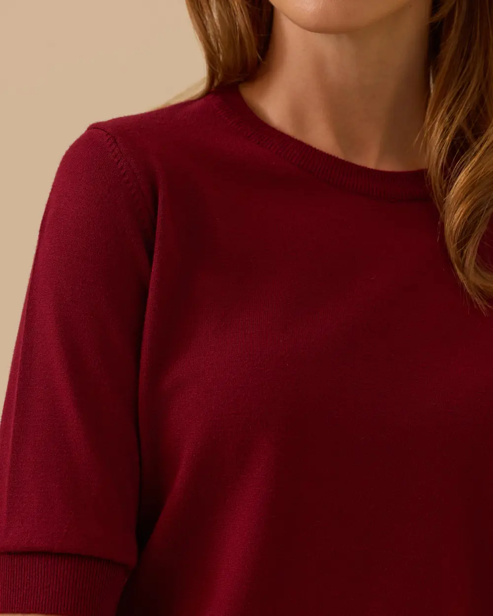 Kısa Kollu Basic Triko Bluz