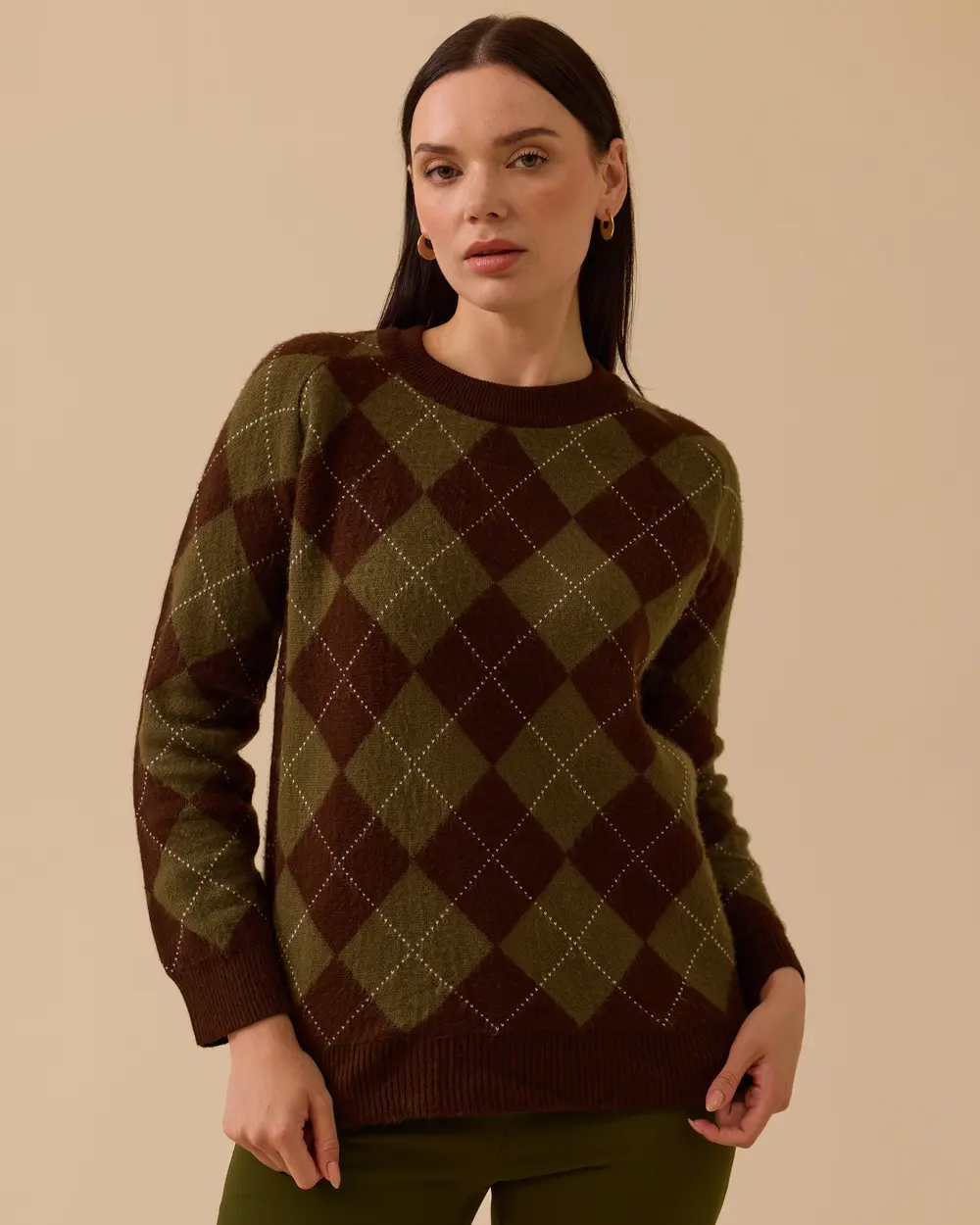 Geometric Patterned Sweater Sweater