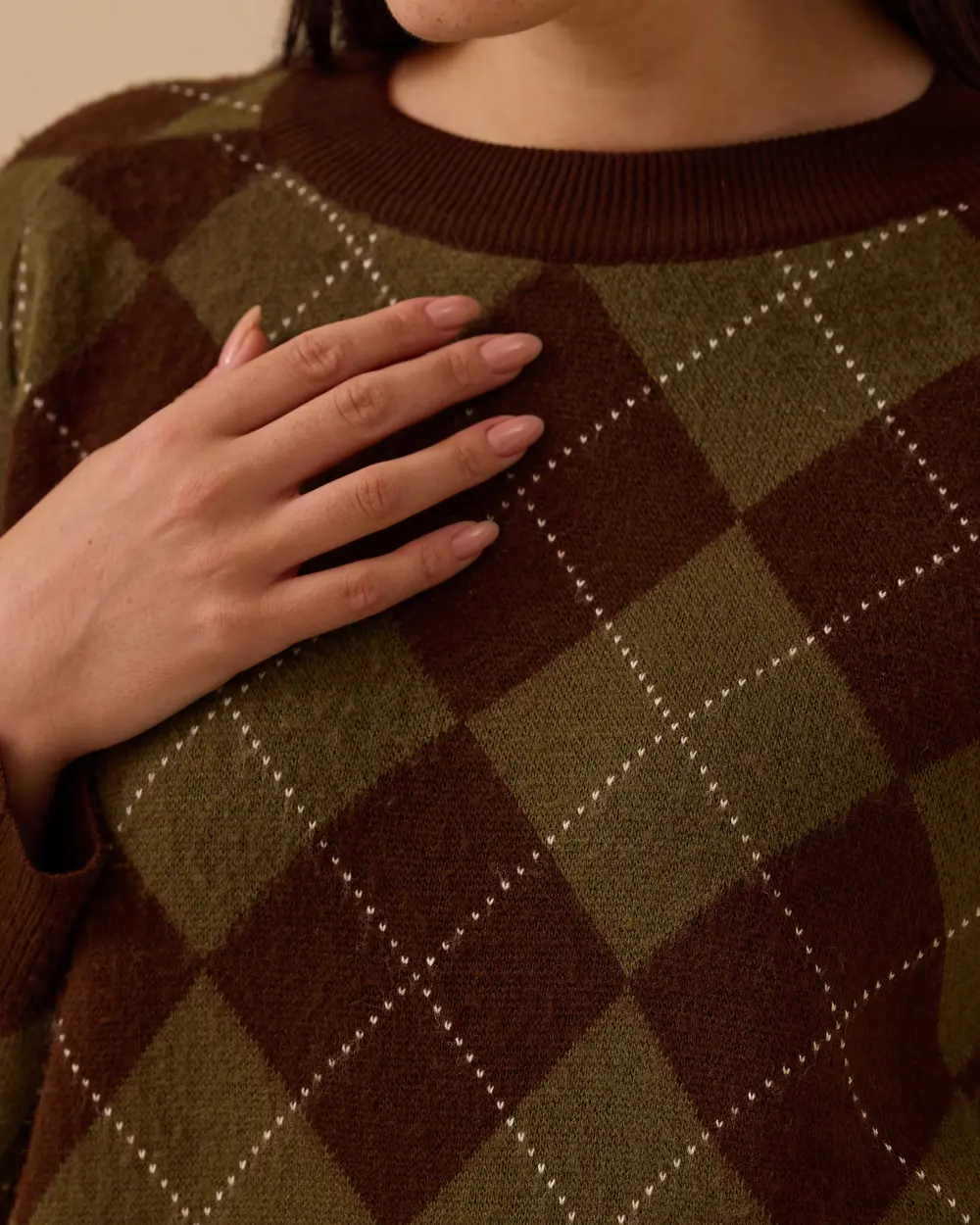 Geometric Patterned Sweater Sweater