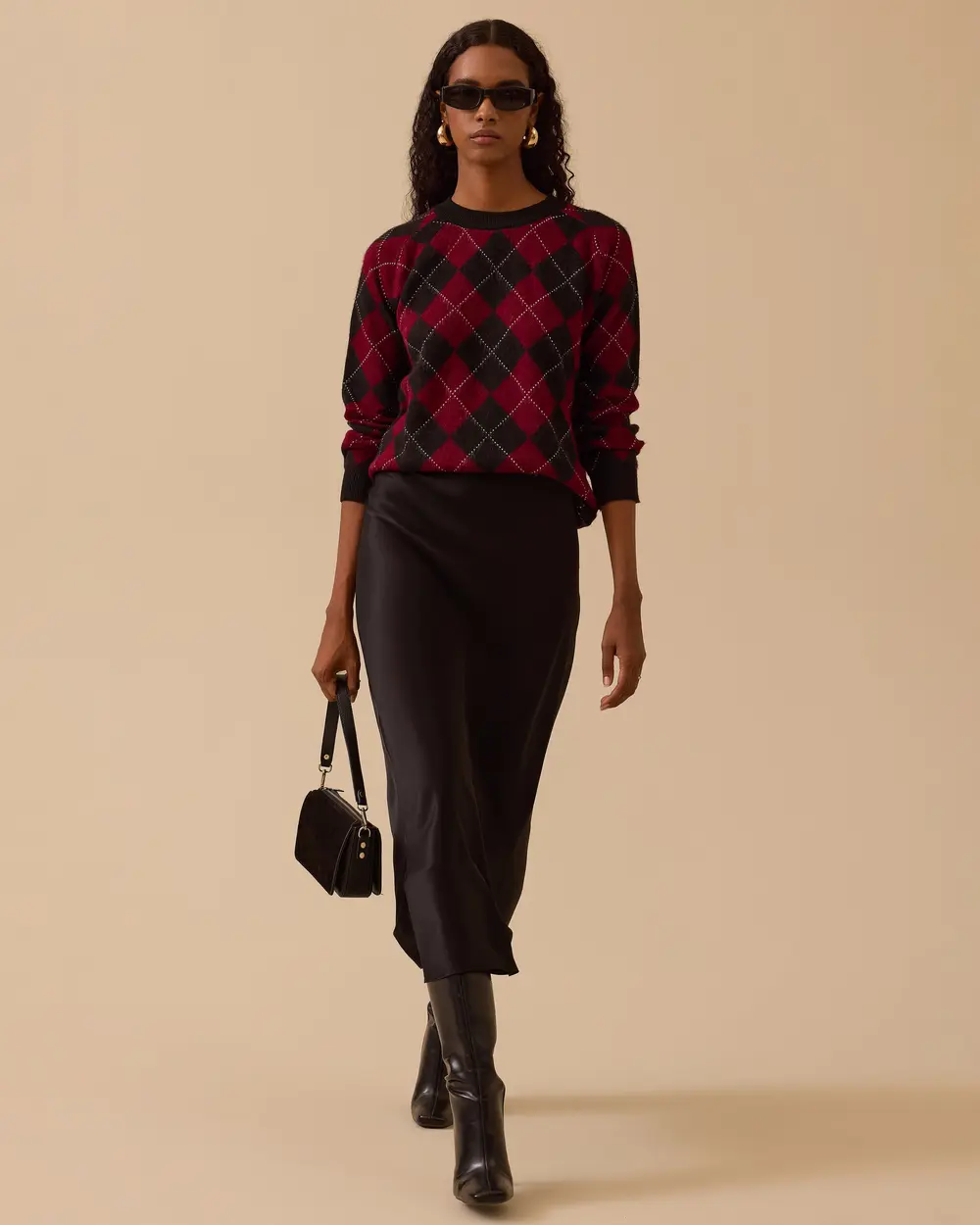 Geometric Patterned Sweater Sweater