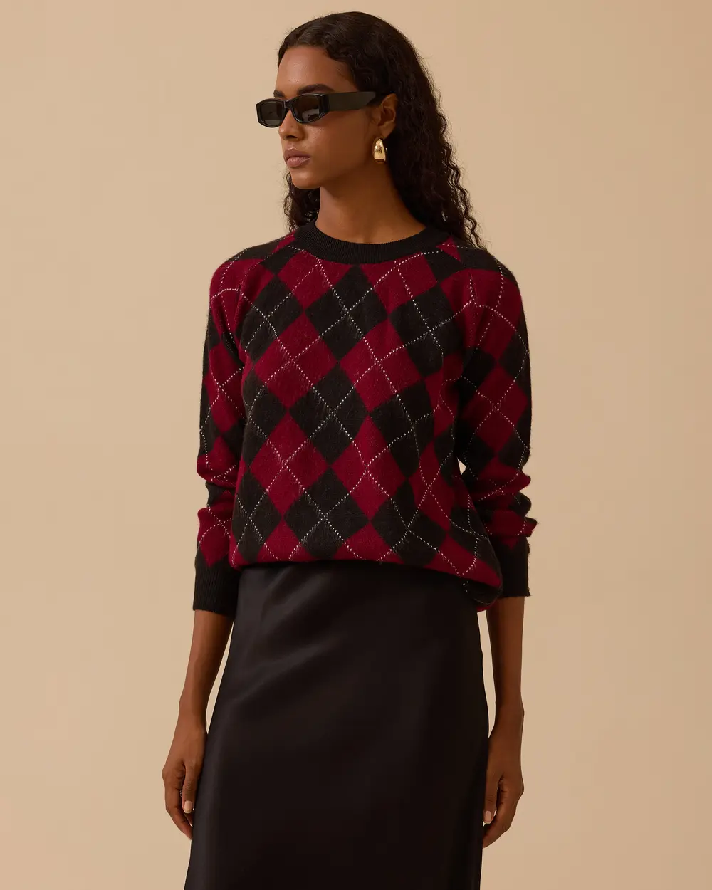 Geometric Patterned Sweater Sweater