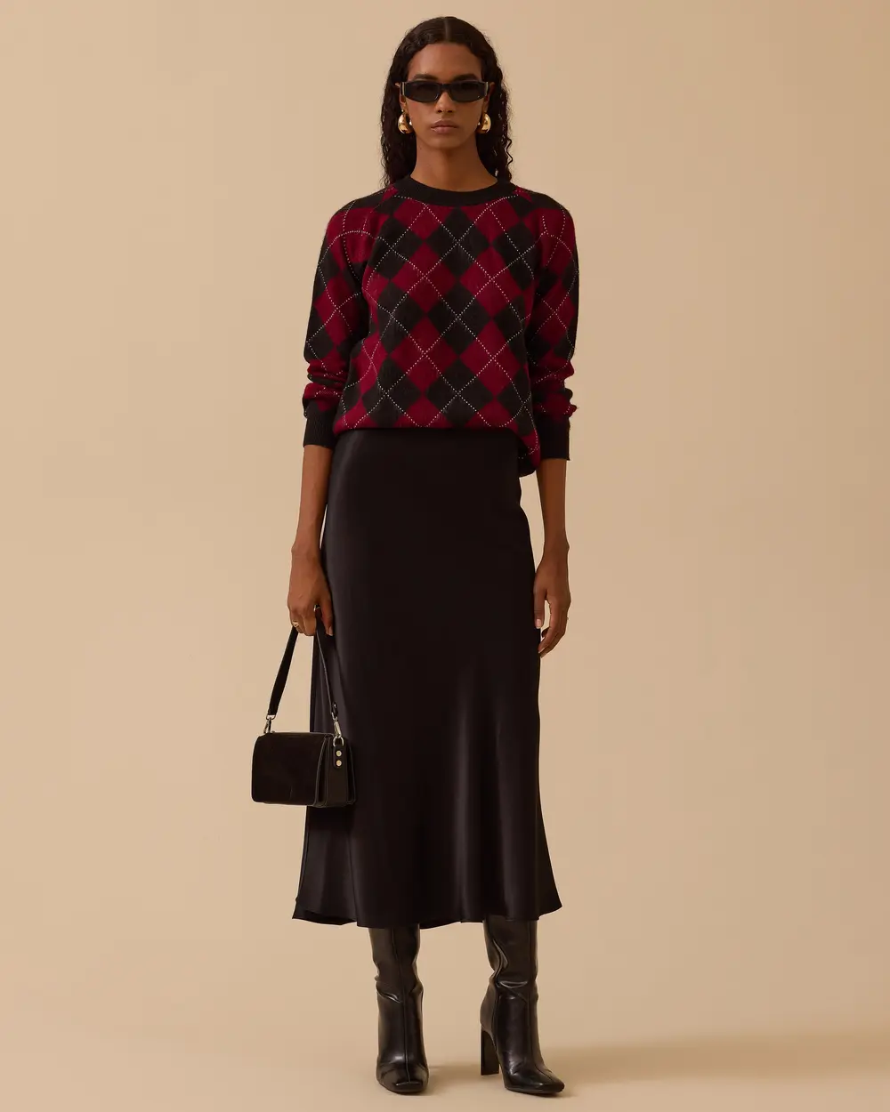 Geometric Patterned Sweater Sweater