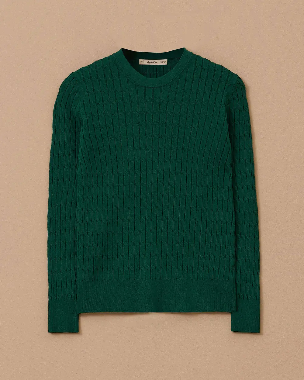 Knit Pattern Zero Collar Sweater