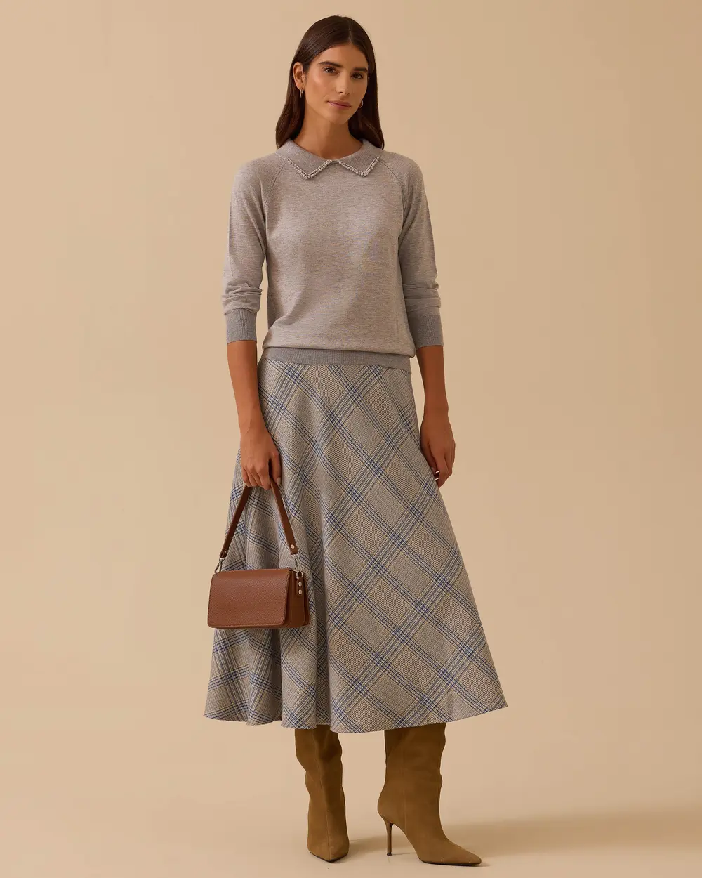 Bead Detailed Waist Length Sweater