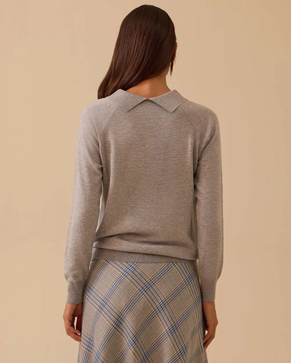 Boncuk Detaylı Bel Boy Triko Bluz