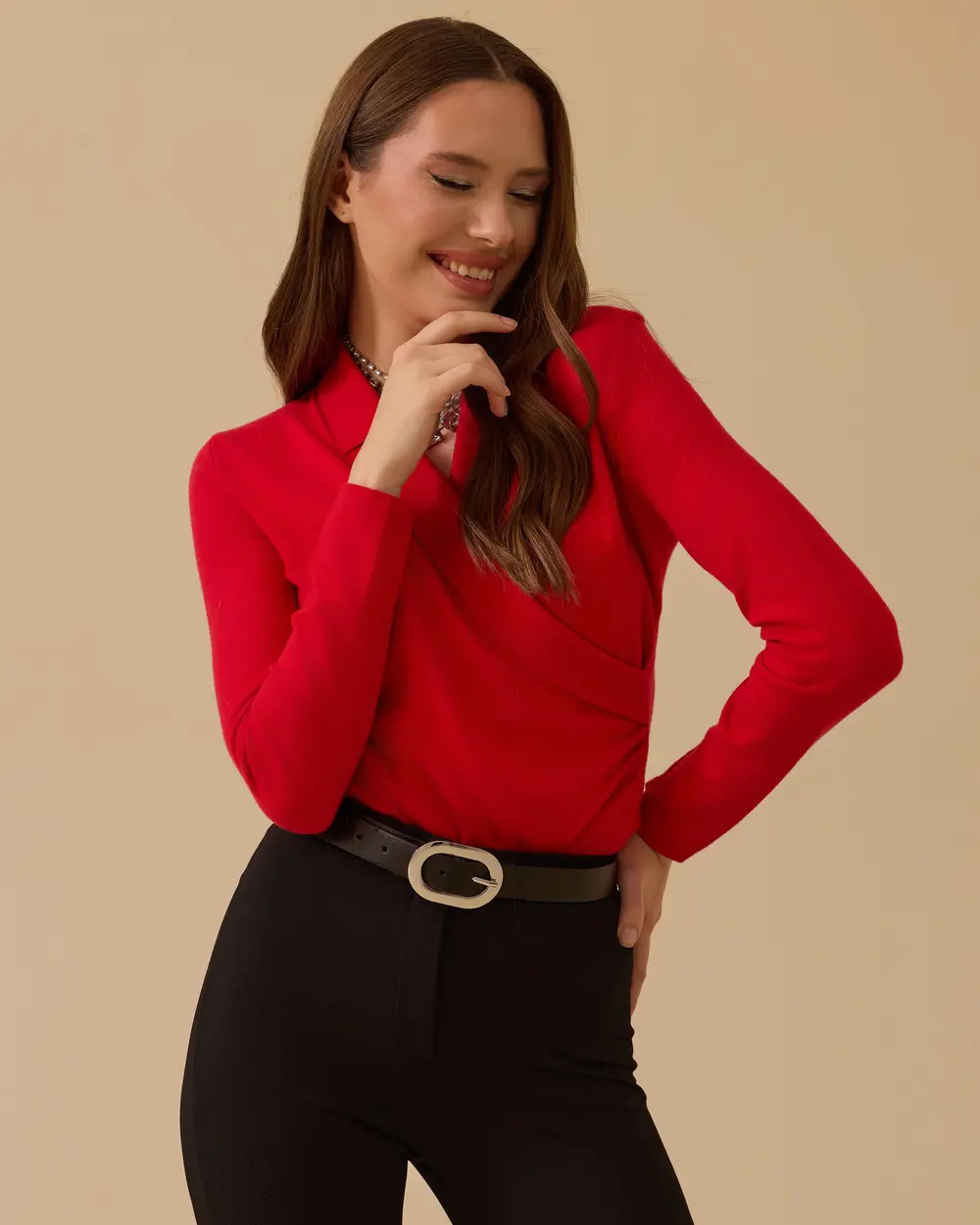 Kruvaze Drapeli Triko Bluz