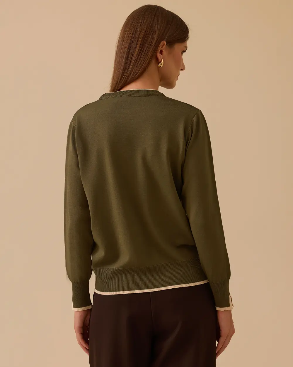 Biye Detaylı Lastikli Triko Bluz