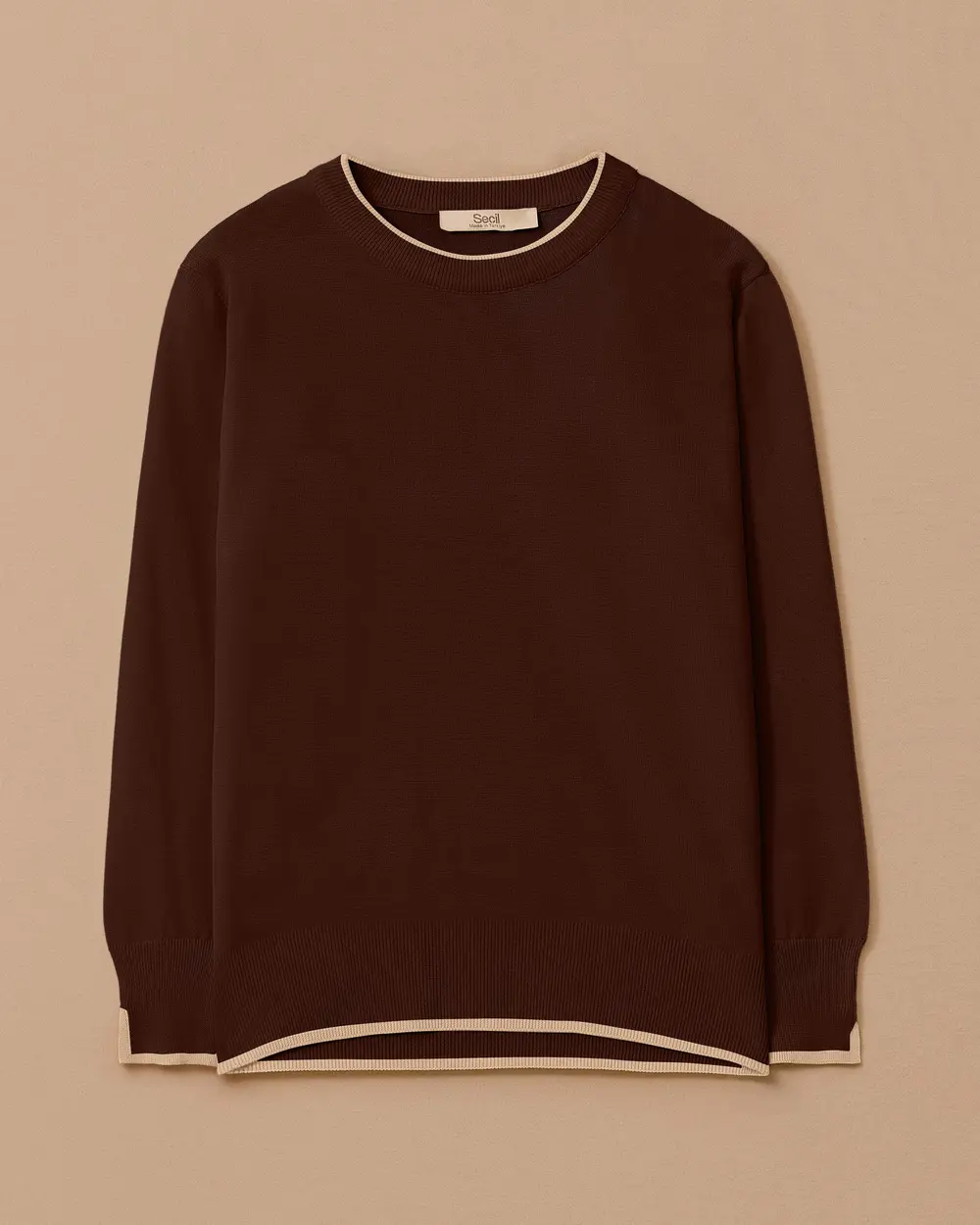 Biye Detaylı Lastikli Triko Bluz