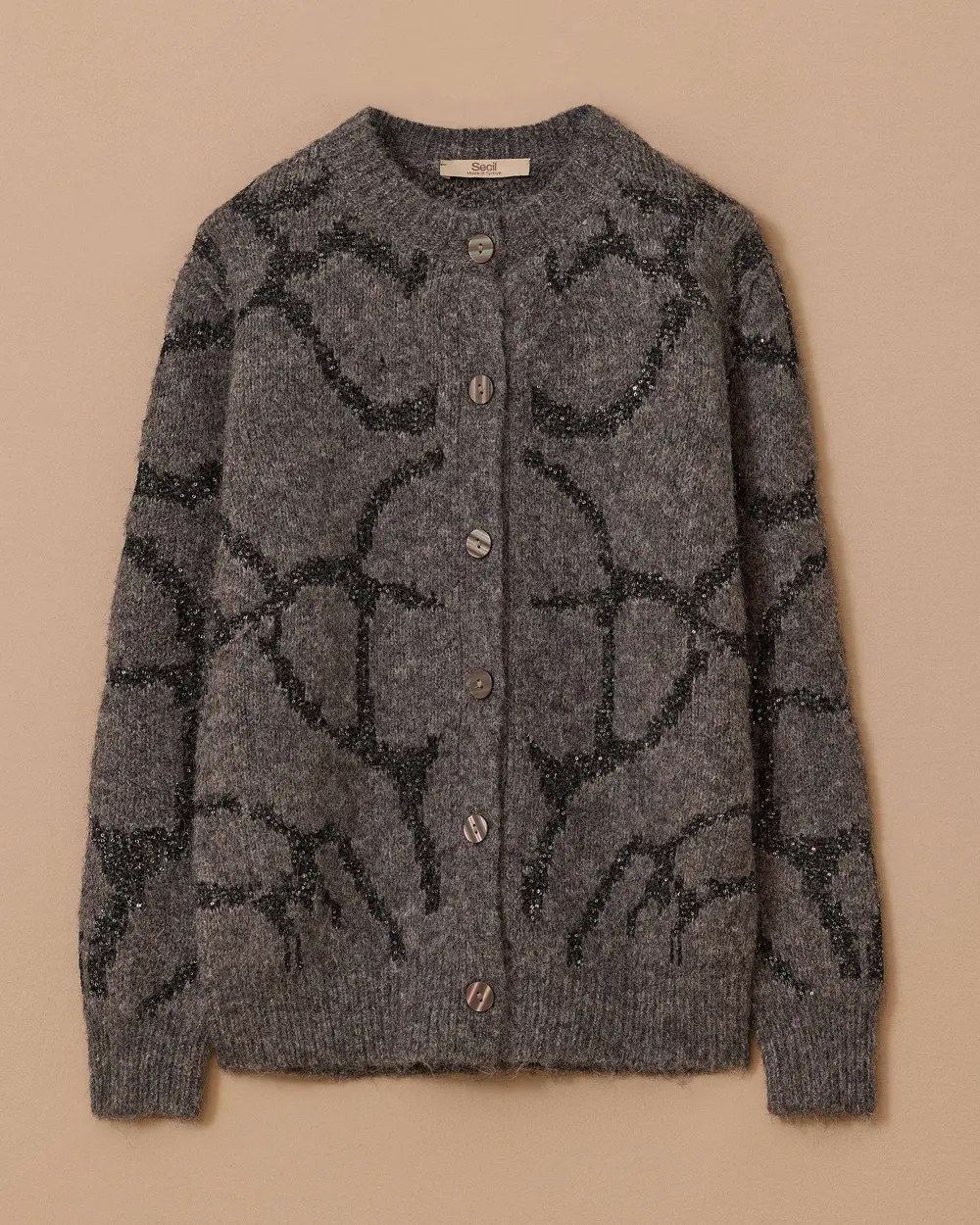 Desenli Triko Hırka