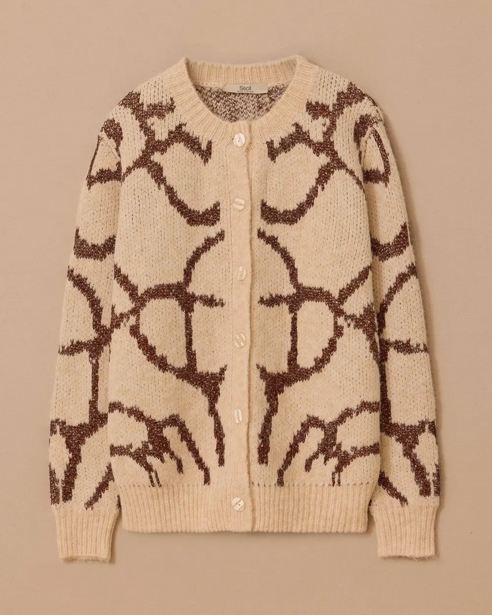 Desenli Triko Hırka