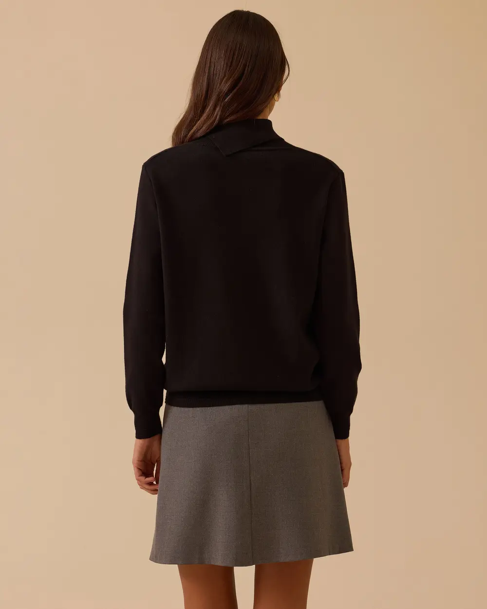 Düğme Detaylı Triko Kazak