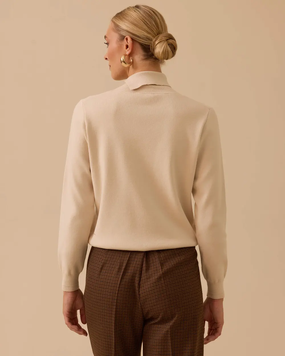 Düğme Detaylı Triko Kazak