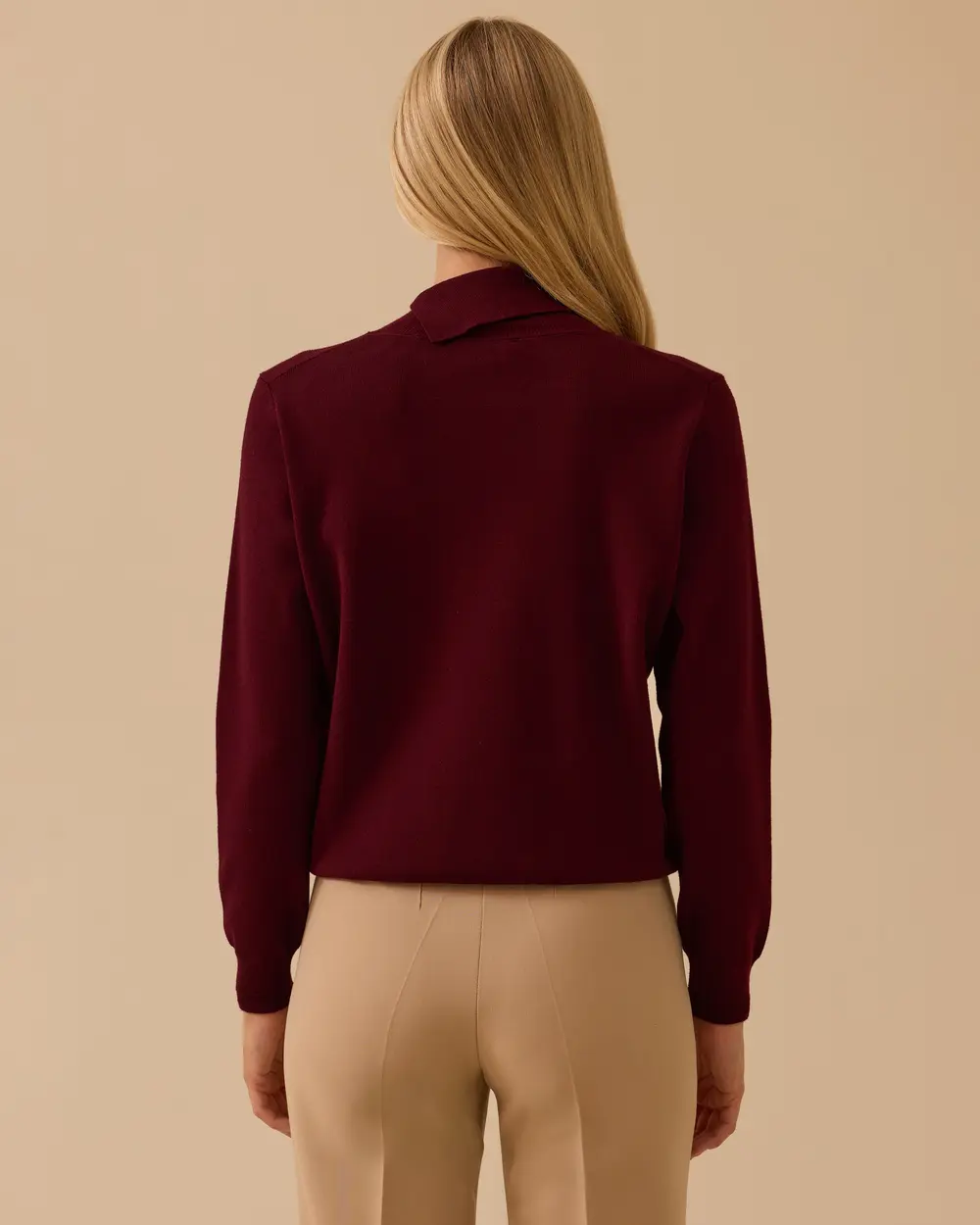 Düğme Detaylı Triko Kazak