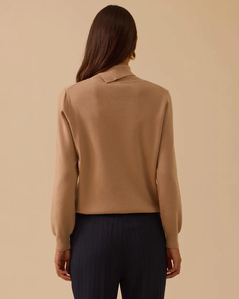 Düğme Detaylı Triko Kazak