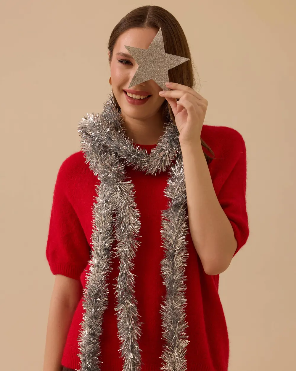 Kısa Kollu Triko Bluz