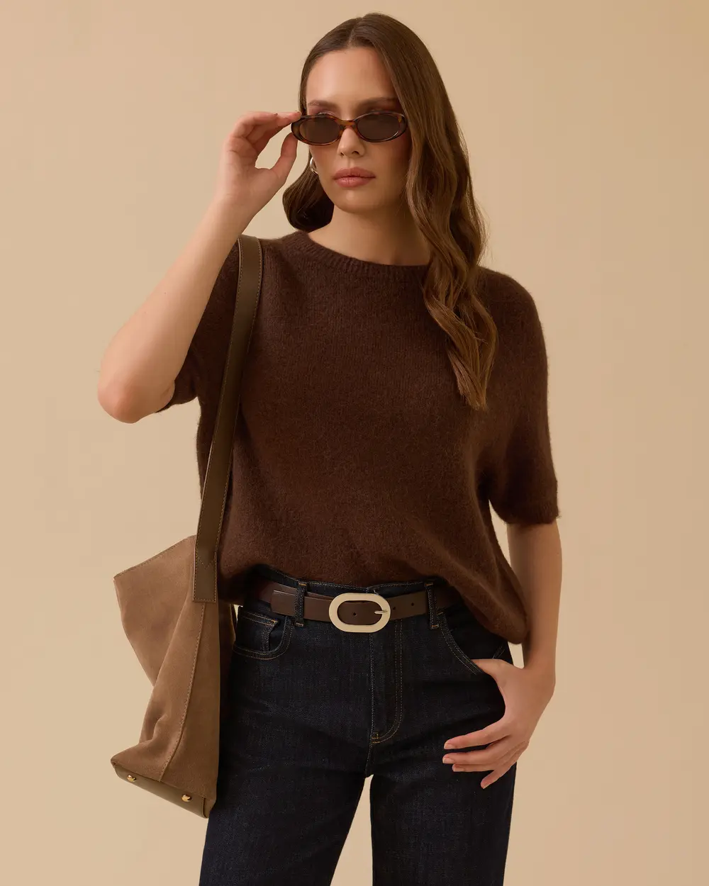 Kısa Kollu Triko Bluz