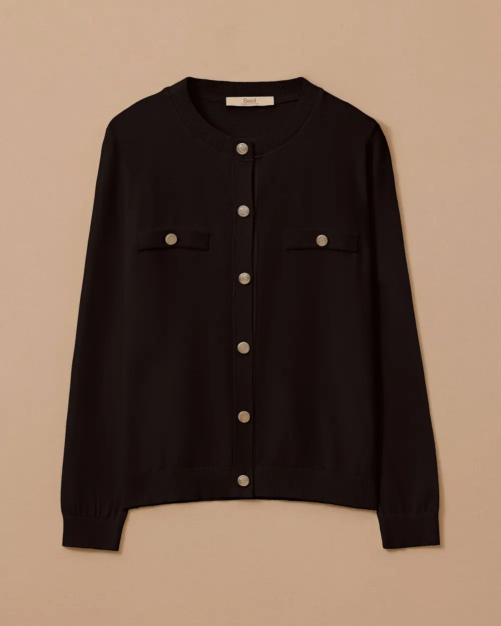 Düğmeli Triko Hırka