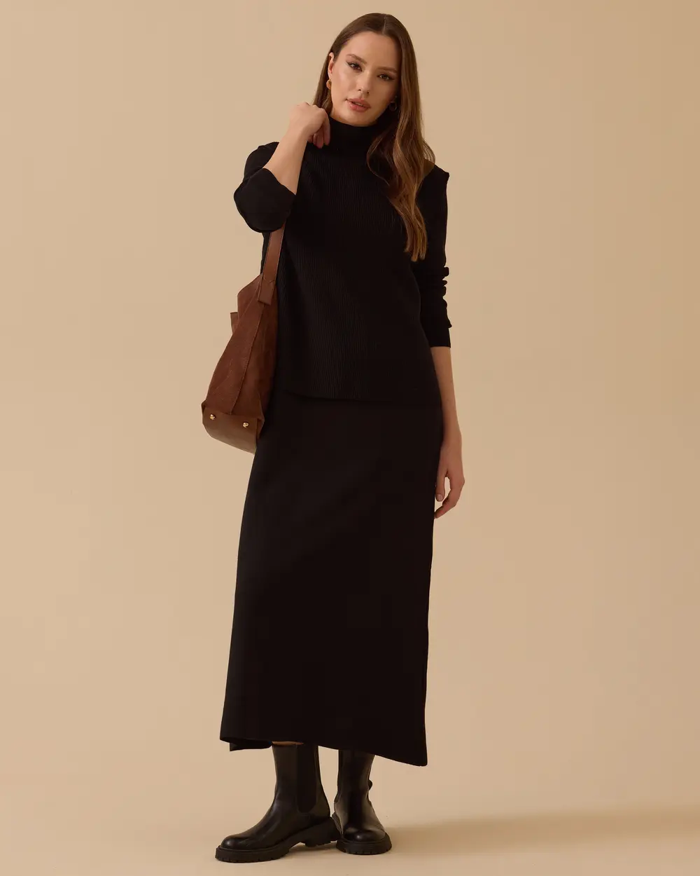 Long Sleeve Two Piece Knitwear Dress Set