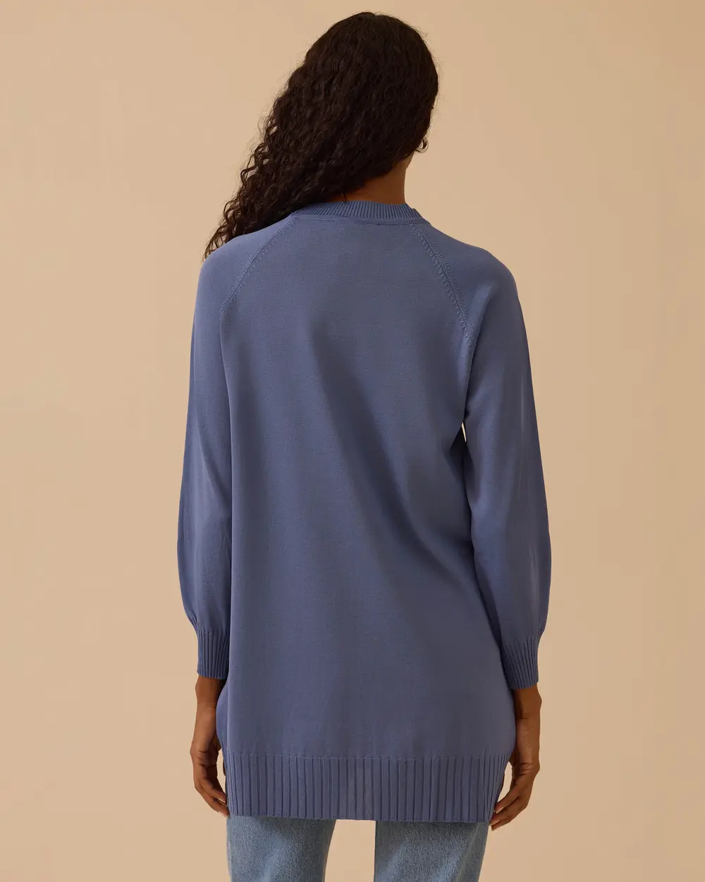 Uzun Kollu Basic Triko Tunik