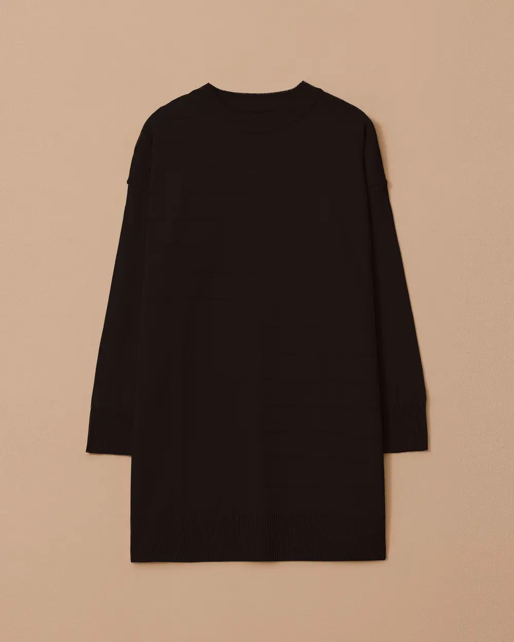 Çizgi Desen Detaylı Triko