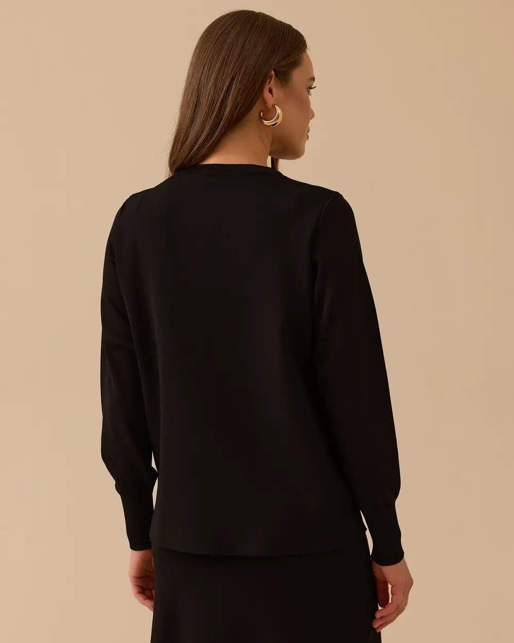 Stone Detailed Buttoned Sweater Cardigan