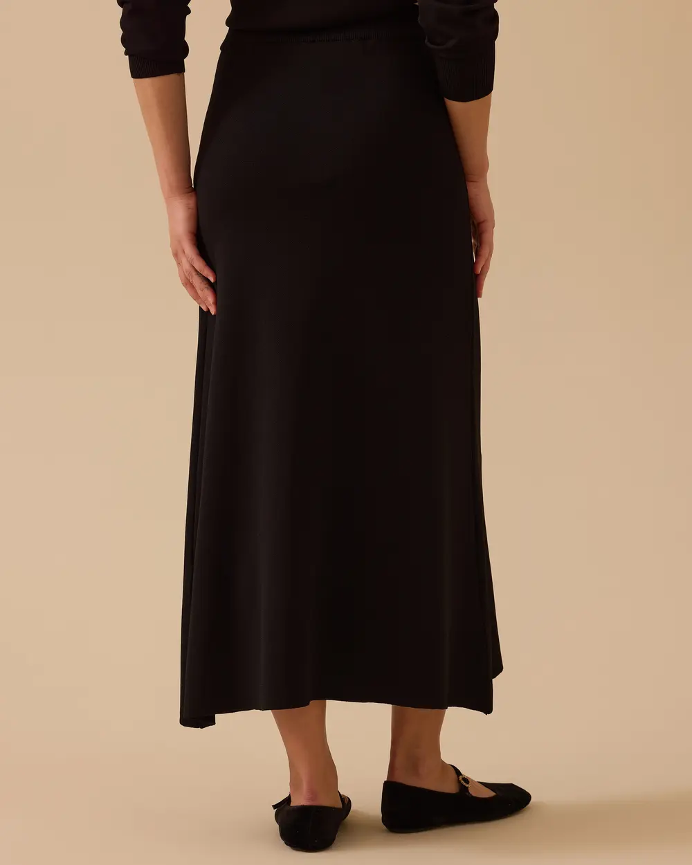 Düz Kesim Triko Etek