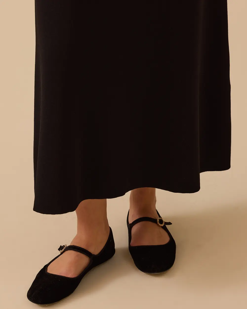 Düz Kesim Triko Etek