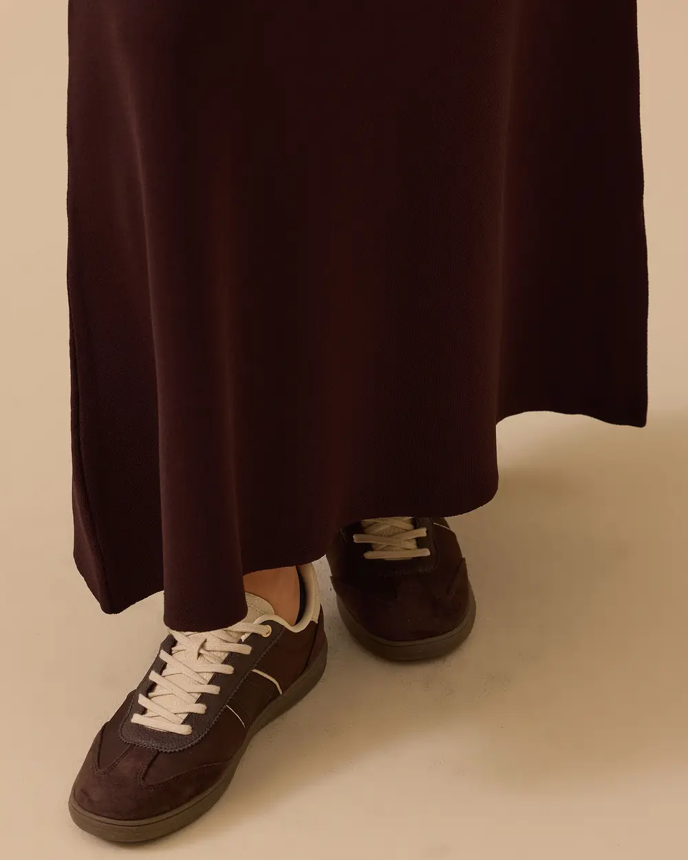 Düz Kesim Triko Etek