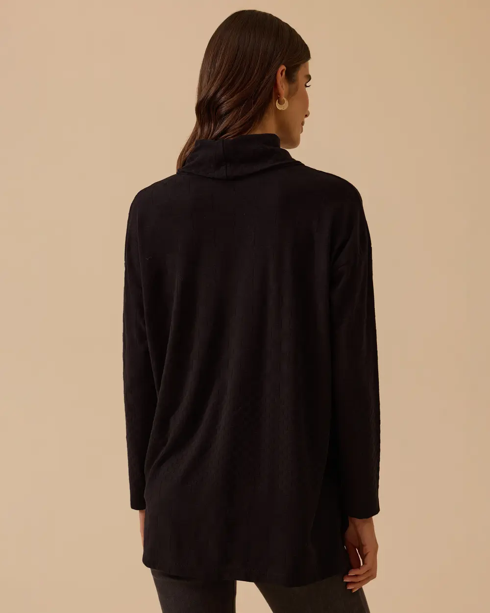 Desenli Uzun Örme Triko