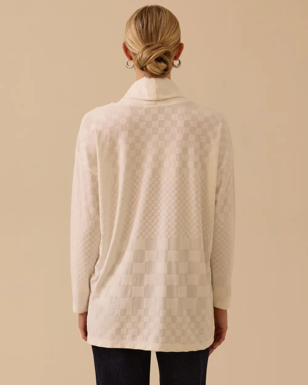 Desenli Uzun Örme Triko