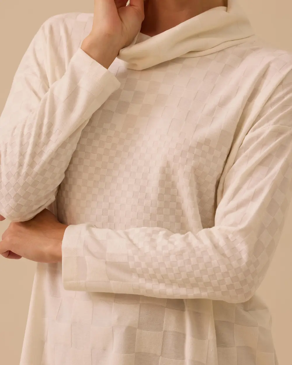 Desenli Uzun Örme Triko