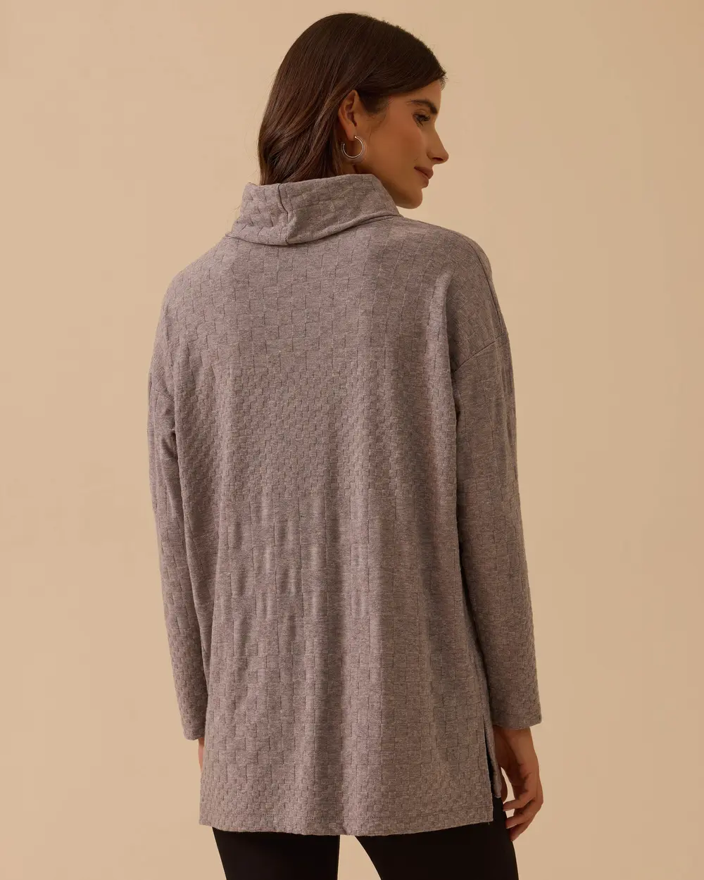 Desenli Uzun Örme Triko