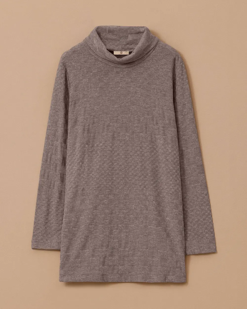 Patterned Long Knitted Sweater