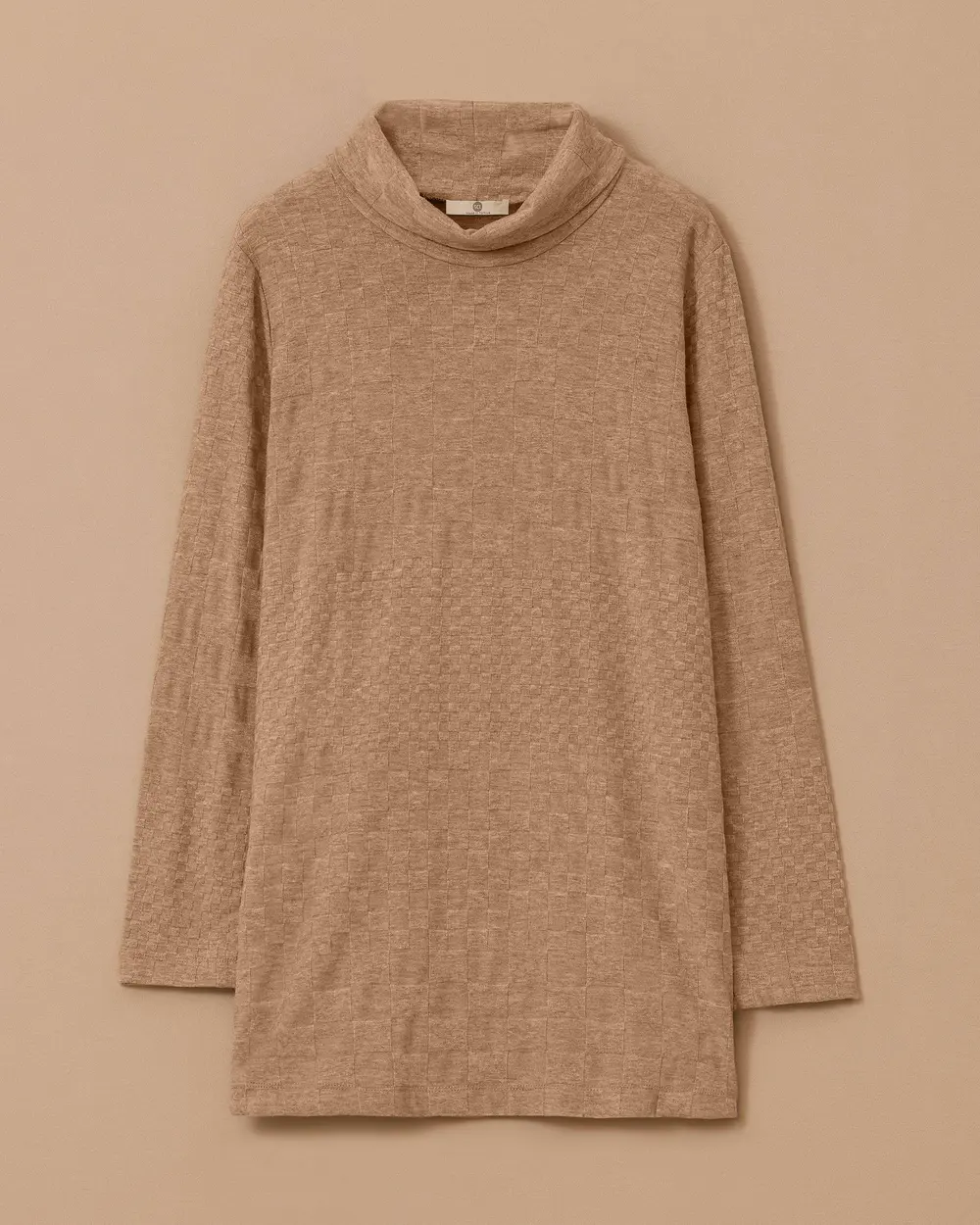 Patterned Long Knitted Sweater