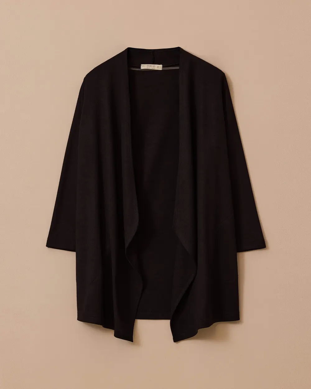 Plus Size Asymmetric Cut Sweater Cardigan