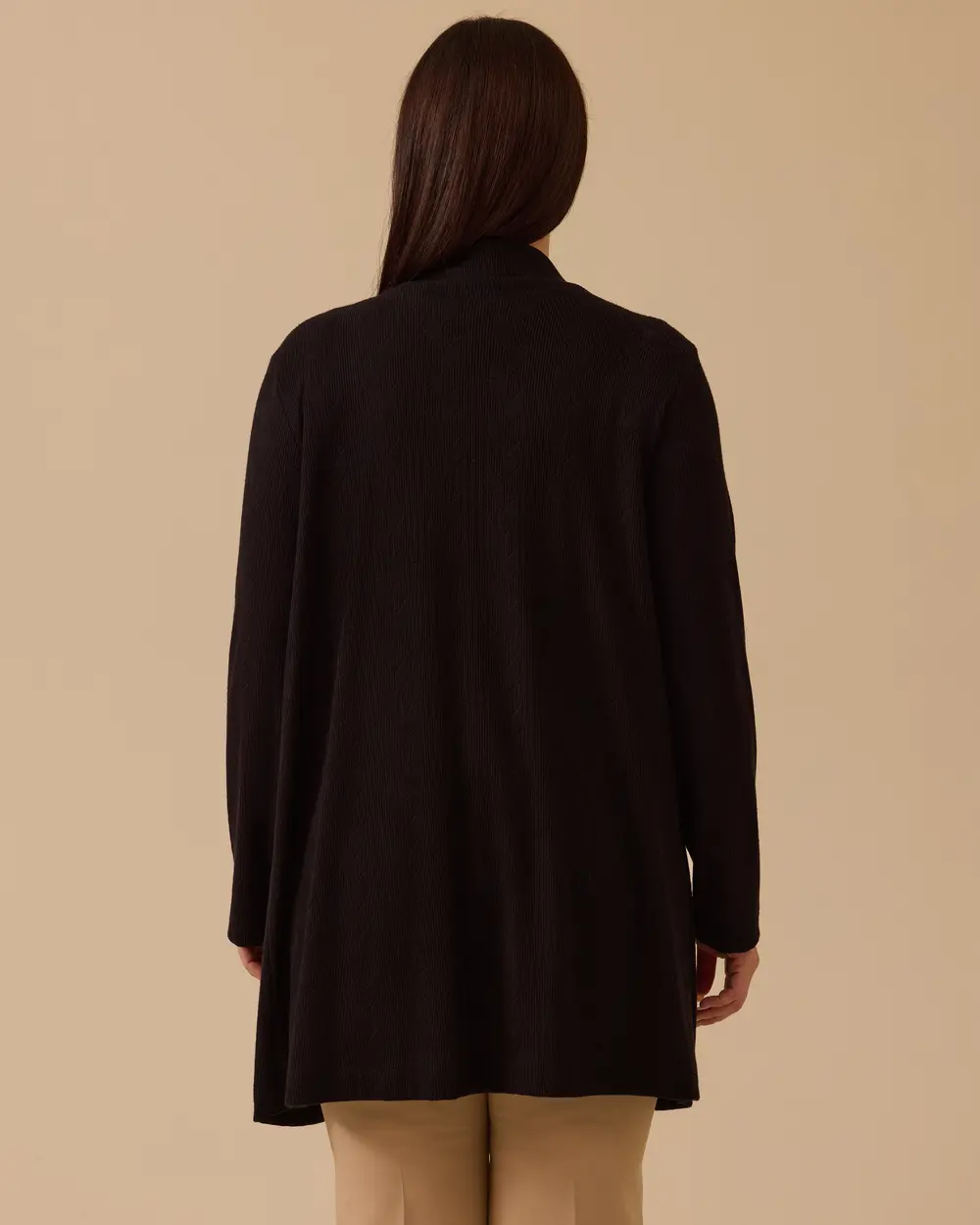 Büyük Beden Desenli İç Bluzlu Takım