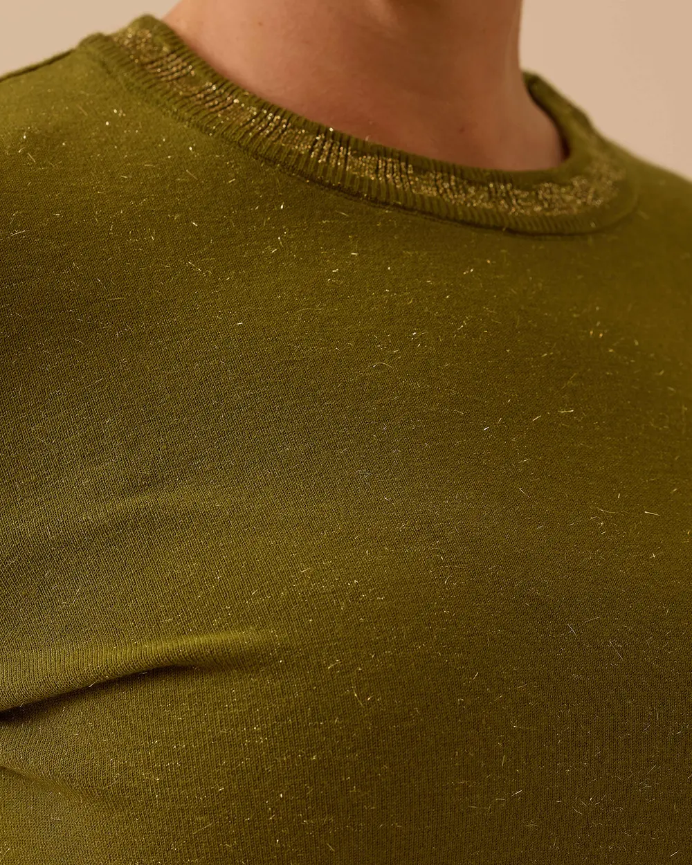 Büyük Beden Kısa Kollu Basic Triko Bluz