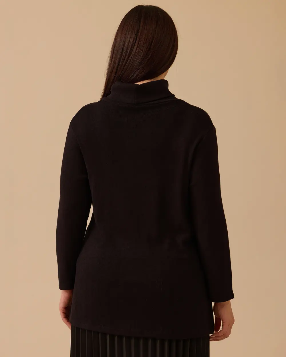 Büyük Beden Balıkçı Yaka Triko