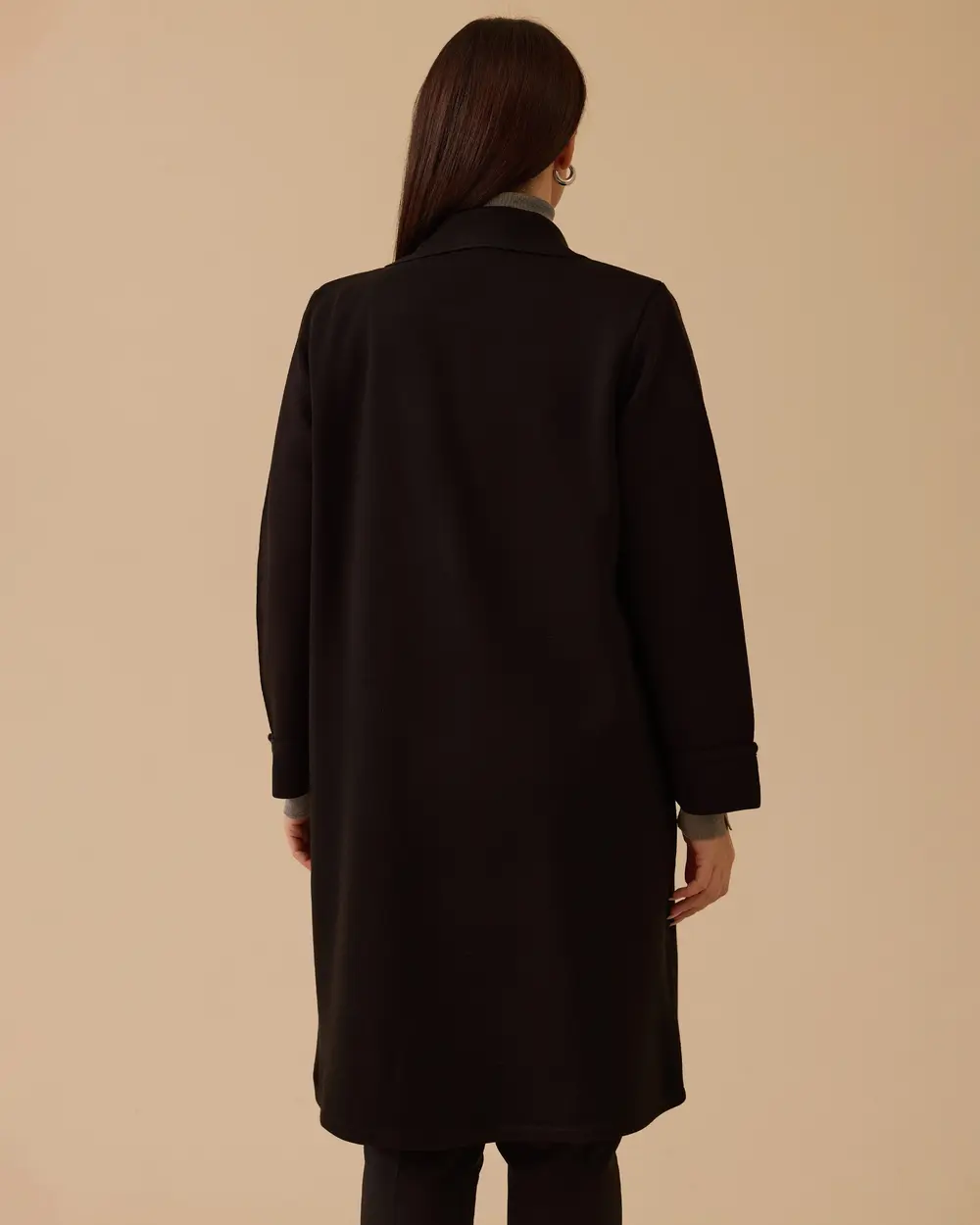 Büyük Beden Cepli Basic Triko Hırka