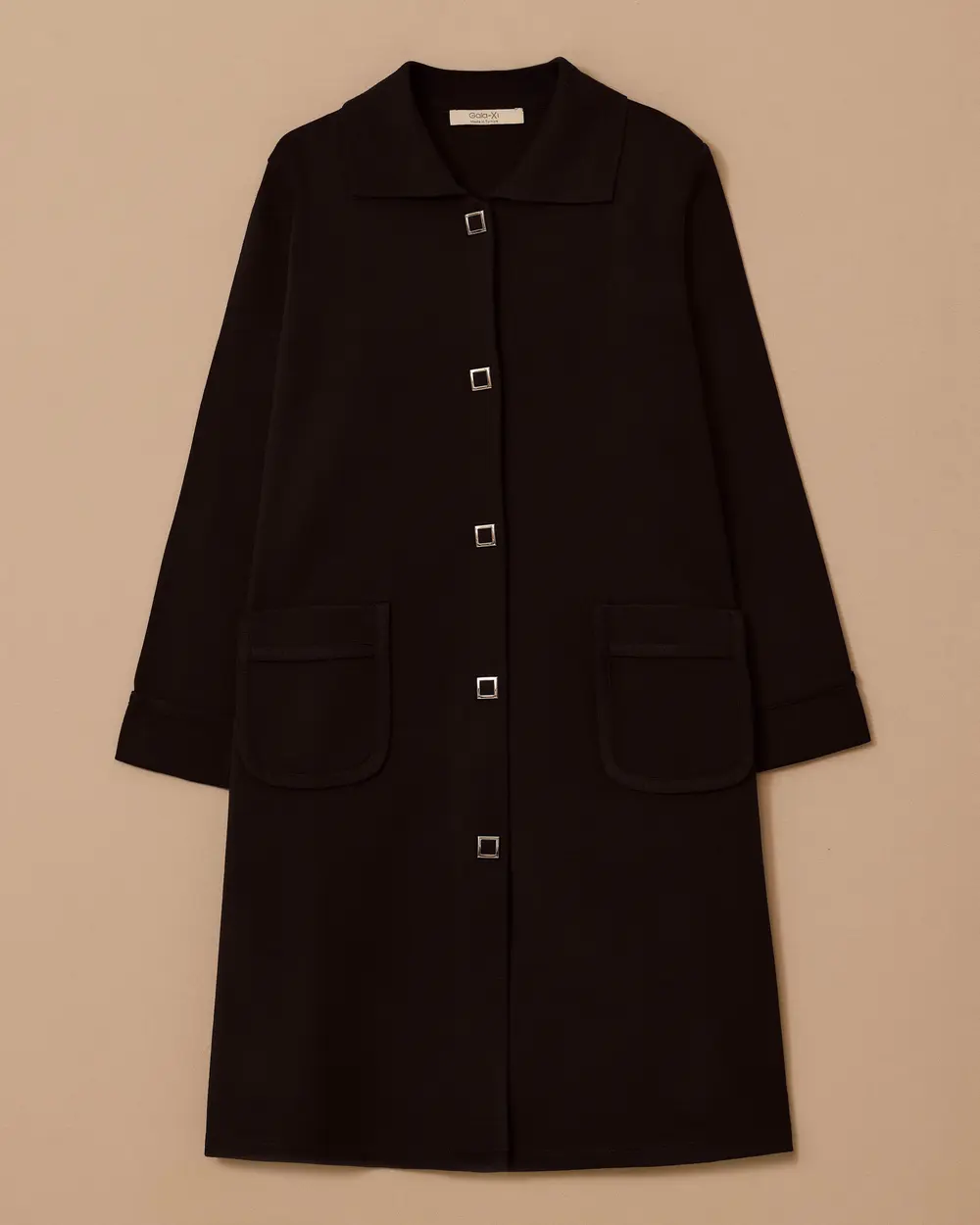 Plus Size Basic Sweater Cardigan with Pocket