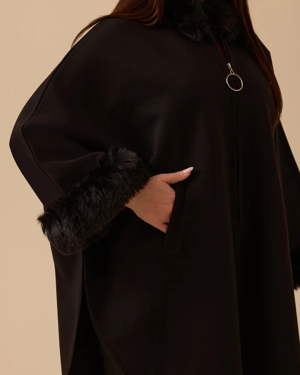 Büyük Beden Triko Panço