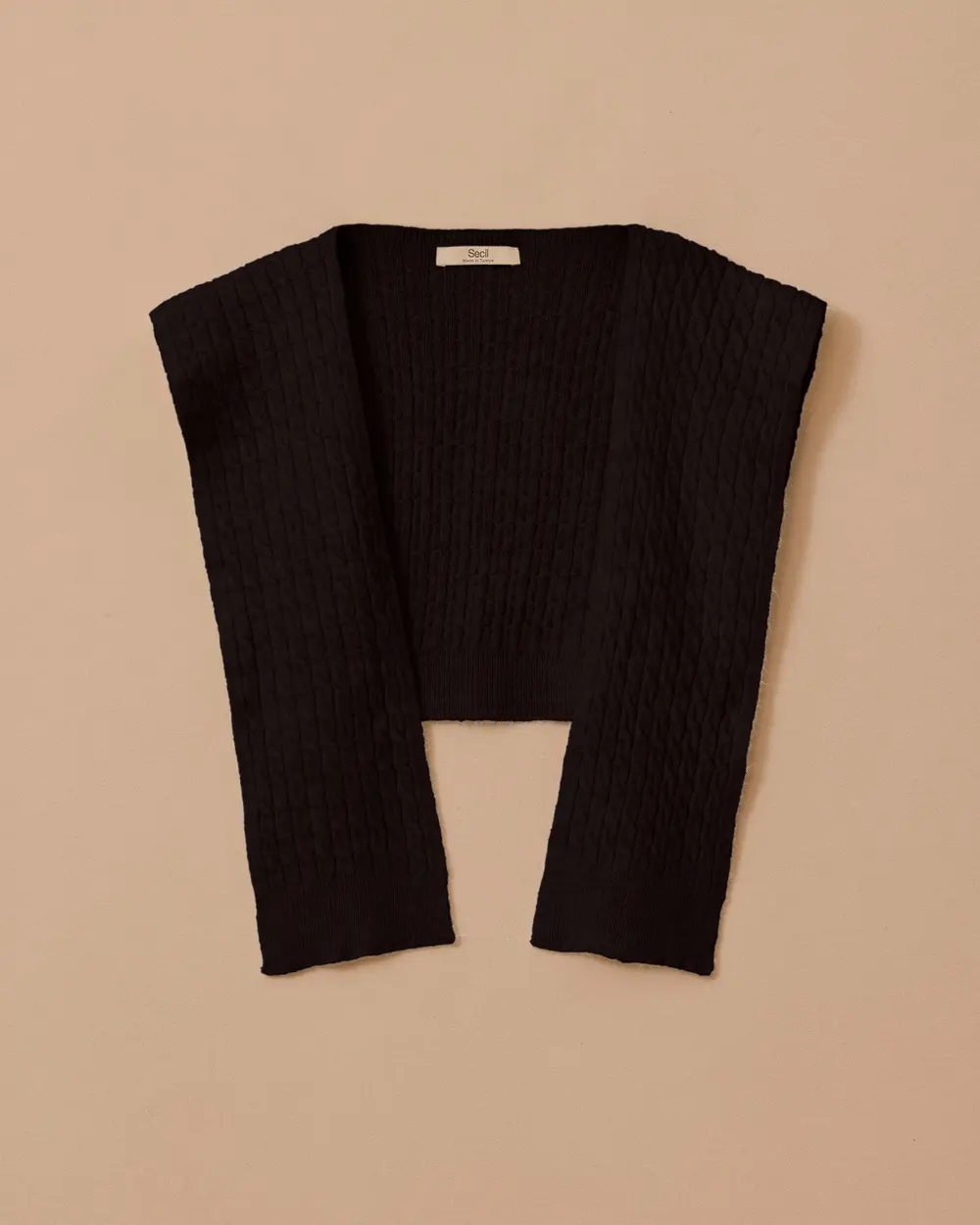 Örgü Desen Omuz Şalı