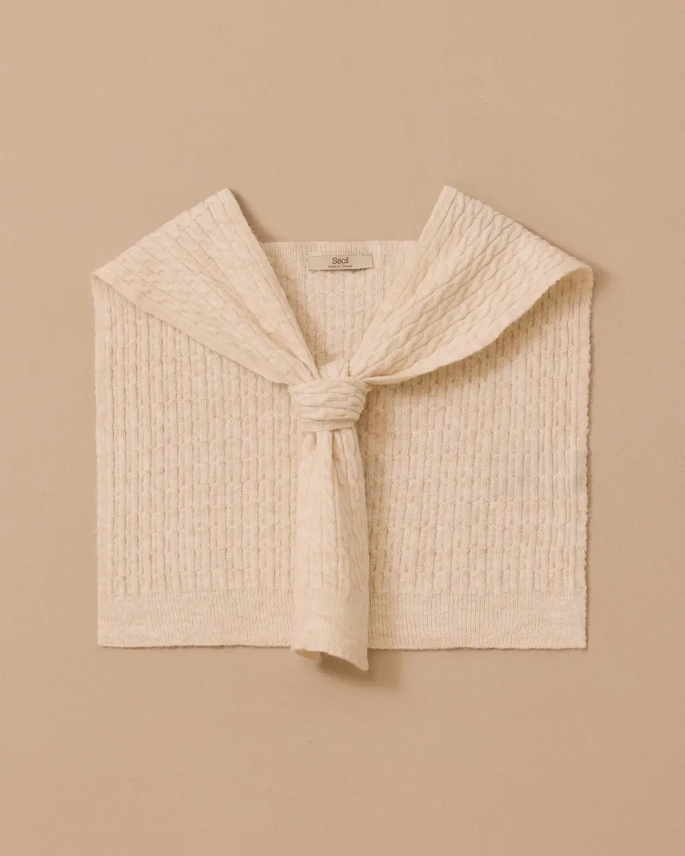 Örgü Desen Omuz Şalı