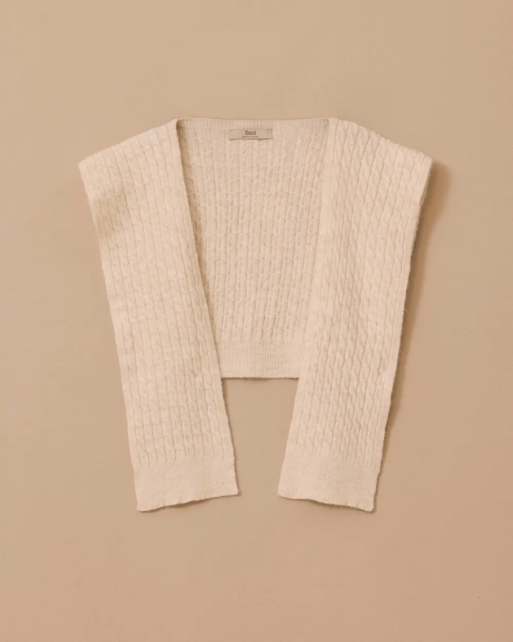 Örgü Desen Omuz Şalı